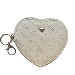 Juicy Couture White Key & Card Holder Heart Design